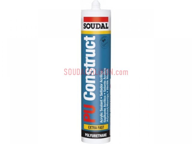 SOUDAL PU CONSTRUCT EXTRA FAST D4 HIZLI YAPIŞTIRICI 310ML BEJ Resmi