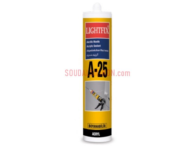 SOUDAL LIGHTFIX A-25 AKRİLİK MASTİK 450ML BEYAZ Resmi