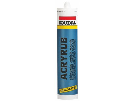 SOUDAL ACRYRUB SİLİKONİZE MASTİK AÇIK MEŞE 500 GR